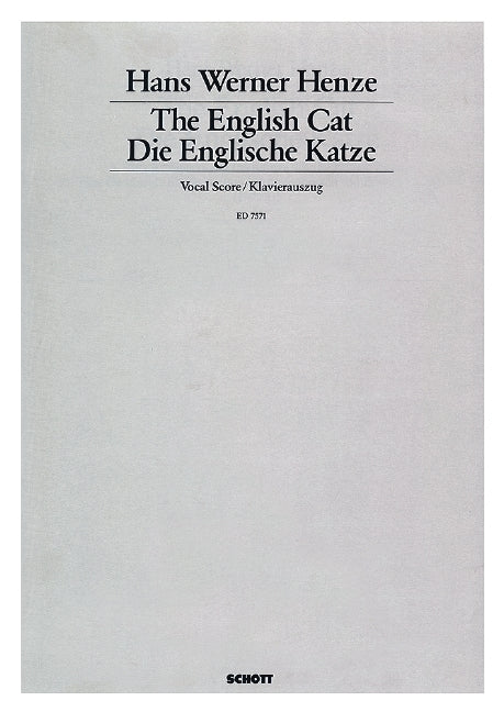 The English Cat [vocal/piano score]