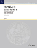 Quintette No. 2 for flute, string trio and harp [set of parts]