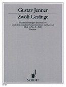 Zwölf Gesänge op. 3, Book 4 [score]