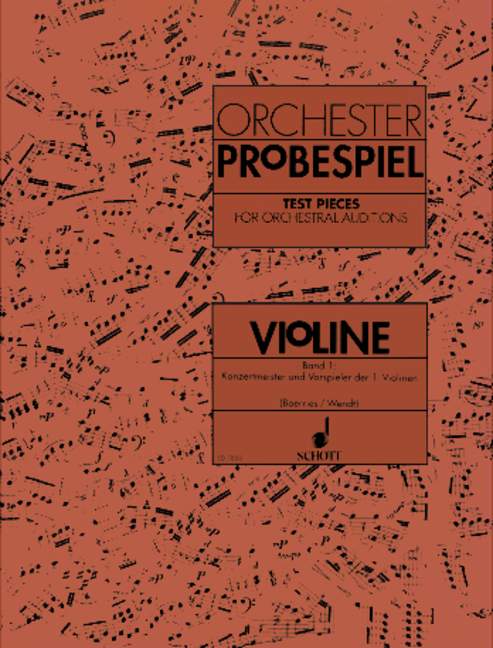 Test Pieces for Orchestral Auditions Violin, Vol. 1