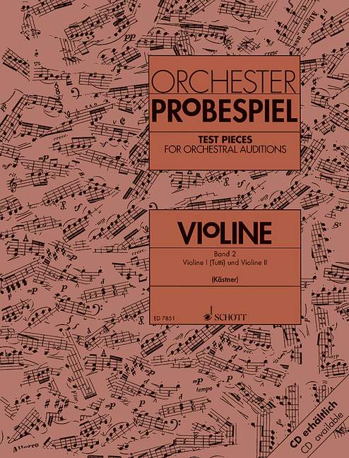 Test Pieces for Orchestral Auditions Violin, Vol. 2