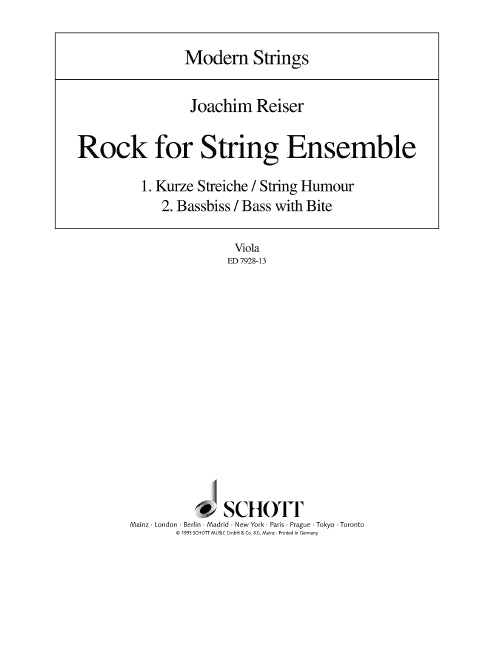 Rock for String Ensemble [Viola part]