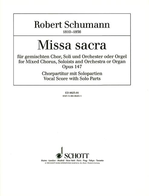 Missa sacra op. 147 [合唱楽譜]