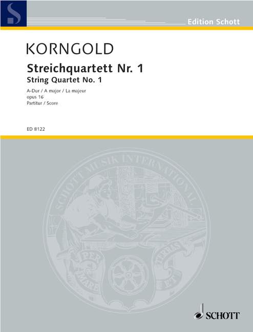 String Quartet No. 1 op. 16 [score]