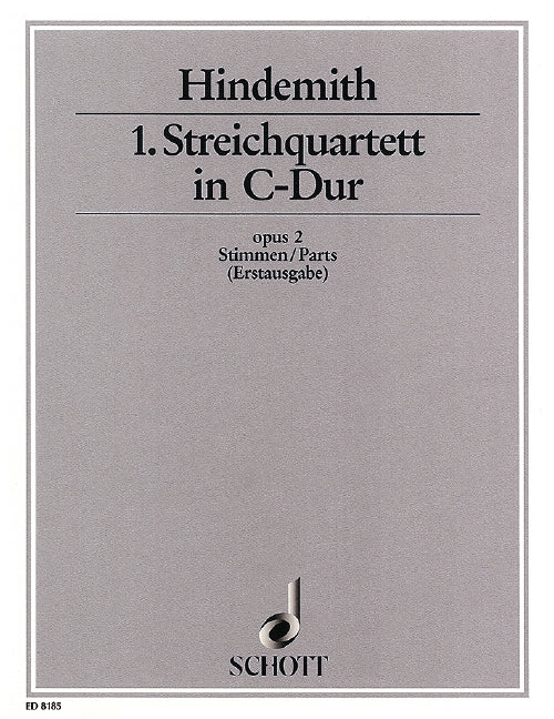 String Quartet no. 1 C major, op. 2（パート譜）