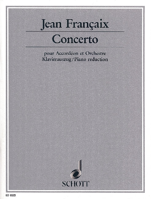 Concerto for accordeon and orchestra（ピアノ・リダクション）
