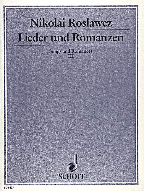 Lieder und Romanzen, vol. 3