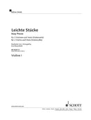 Leichte Stücke [Violin I part]