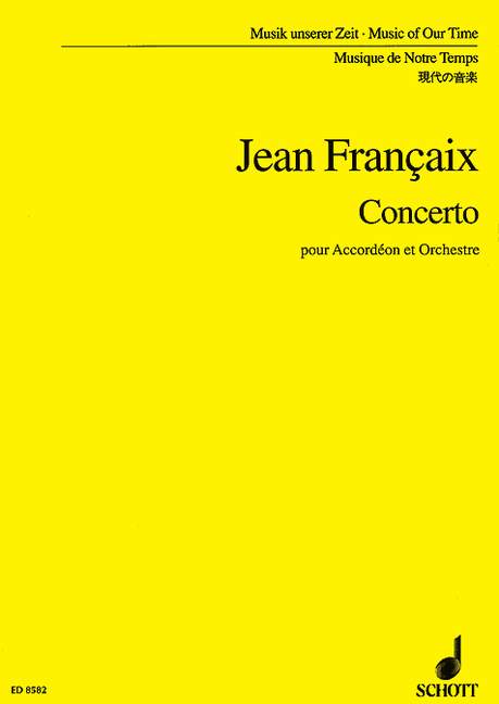 Concerto for accordéon and orchestra（ポケットスコア）