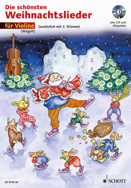 Die schönsten Weihnachtslieder (1-2 violins) [edition with CD]