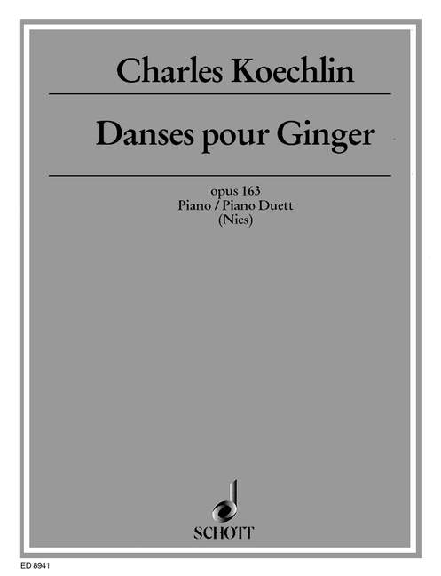 Danses pour Ginger op. 163