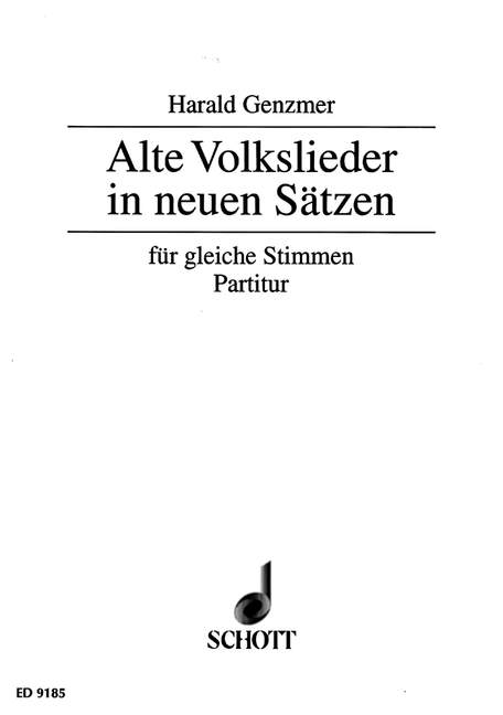 Alte Volkslieder in neuen Sätzen GeWV 66