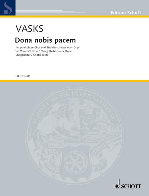 Dona nobis pacem [合唱楽譜]