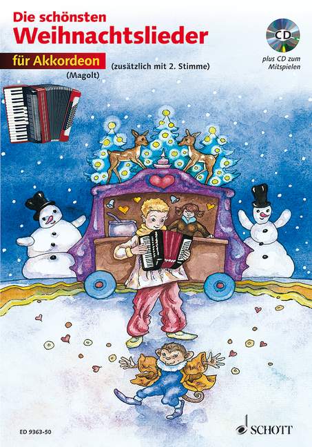 Die schönsten Weihnachtslieder (1-2 accordions) [edition with CD]
