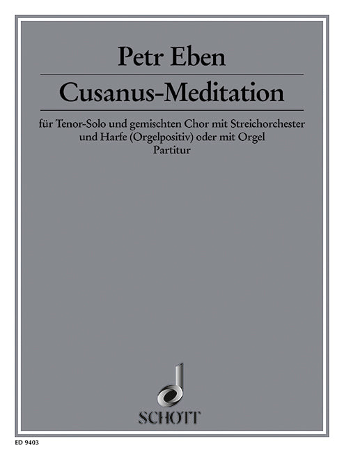 Cusanus-Meditation [score]
