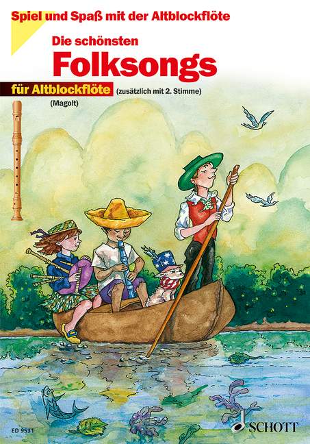 Die schönsten Folksongs (1-2 Treble Recorders)