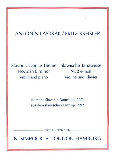 Slawische Tanzweisen: No. 2 in E Minor