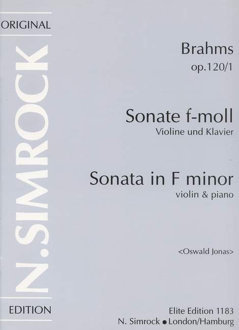 Sonate f-Moll op. 120/1 [violin and piano]