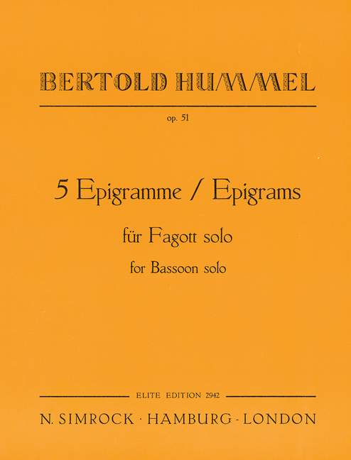 Fünf Epigramme op. 51