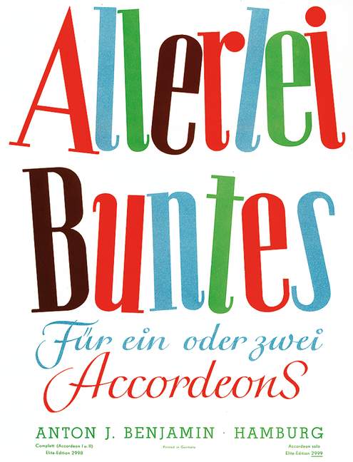 Allerlei Buntes [accordion I part]