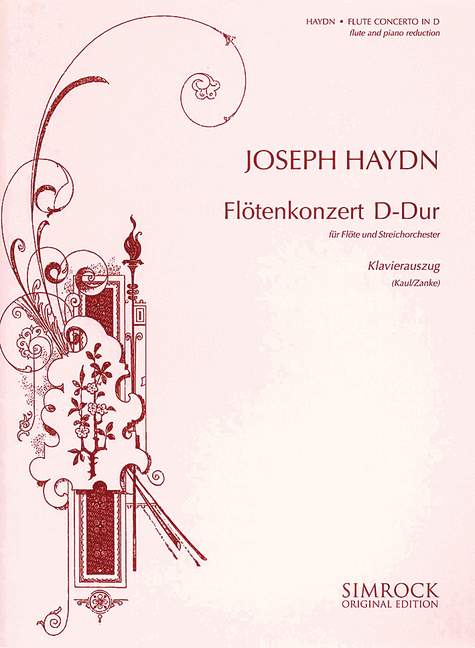 Flötenkonzert D-Dur Hob. VII/D1 [piano reduction with solo part]
