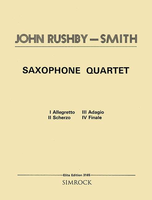 Saxophon-Quartett [score]