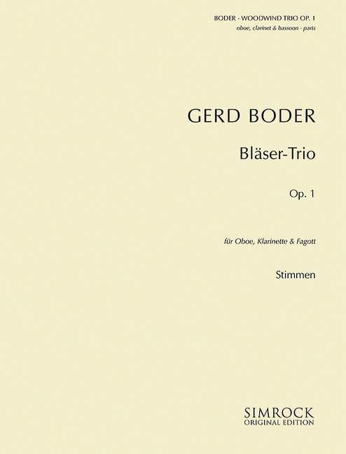 Bläser-Trio op. 1 [set of parts]