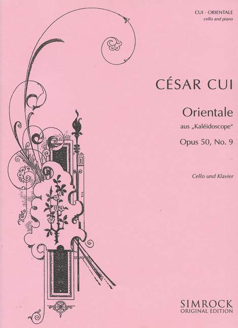Orientale op. 50/9 [cello and piano]