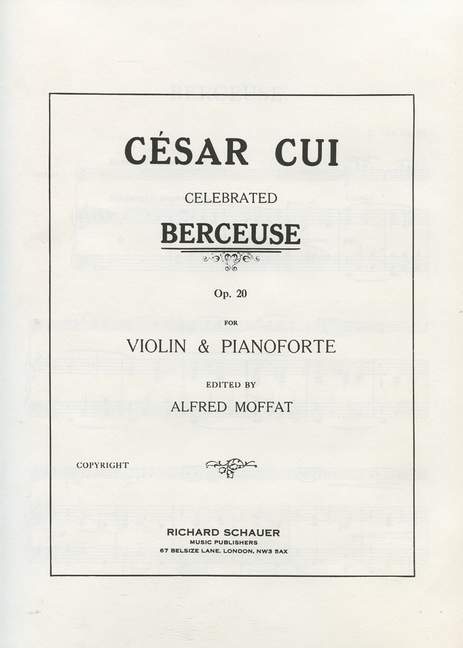 Berceuse op. 20