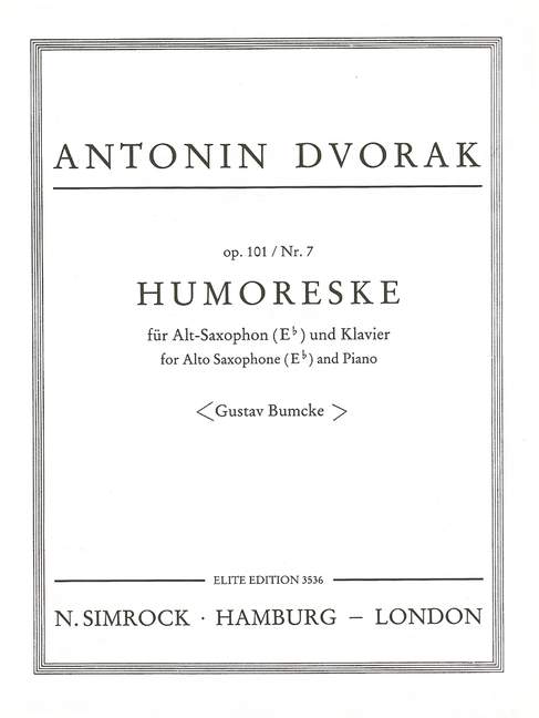 Humoreske op. 101/7 [Alto Saxophone and Piano]