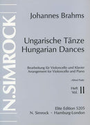 Ungarische Tänze, vol. 2 (cello & piano)
