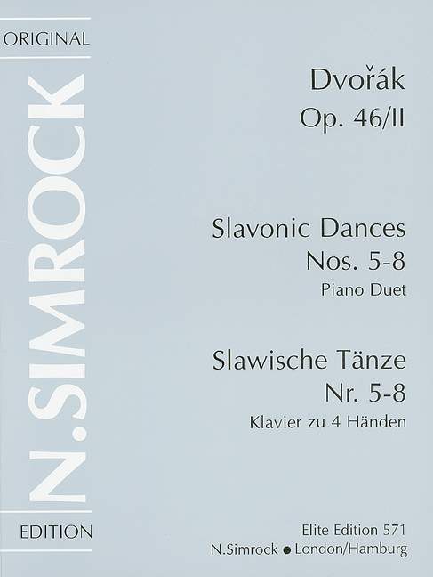 Slawische Tänze op. 46, vol. 2 [piano, 4 hands]