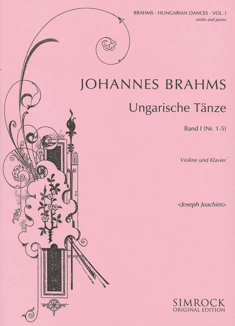 Ungarische Tänze, vol. 1 [violin and piano]