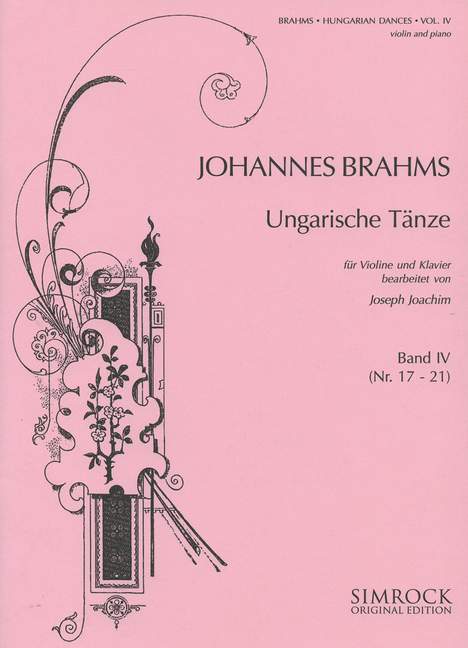 Ungarische Tänze, vol. 4 [violin and piano]