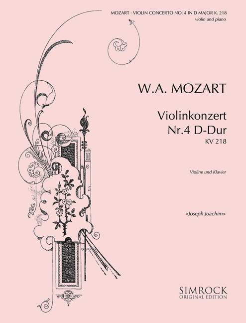 Violinkonzert Nr. 4 D-Dur KV 218