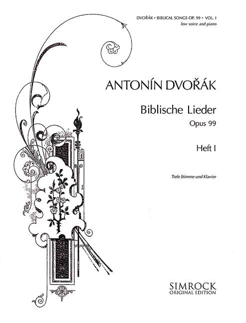 Biblische Lieder op. 99, vol. 1 [low voice and piano]