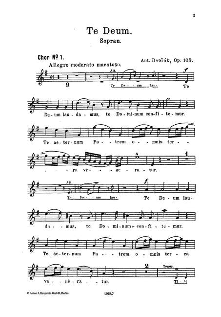 Te Deum op. 103 [soprano]