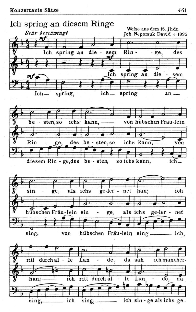 Nagels Male Choir Book, vol. 4