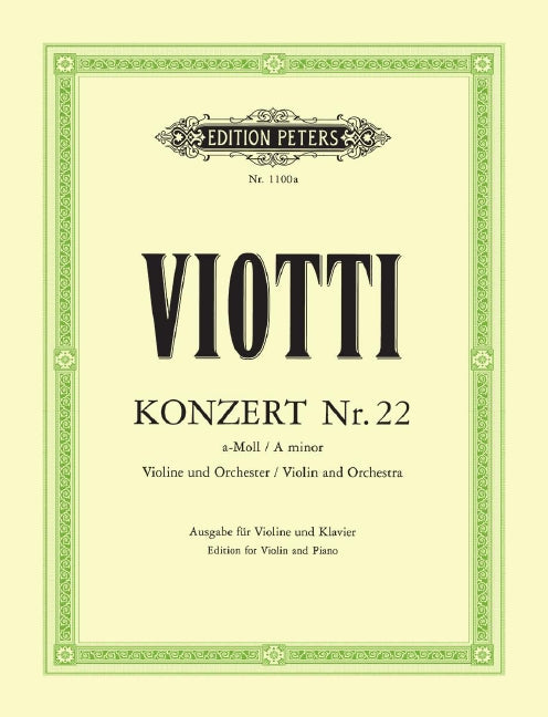 Concerto for Violin No. 22 in a minor