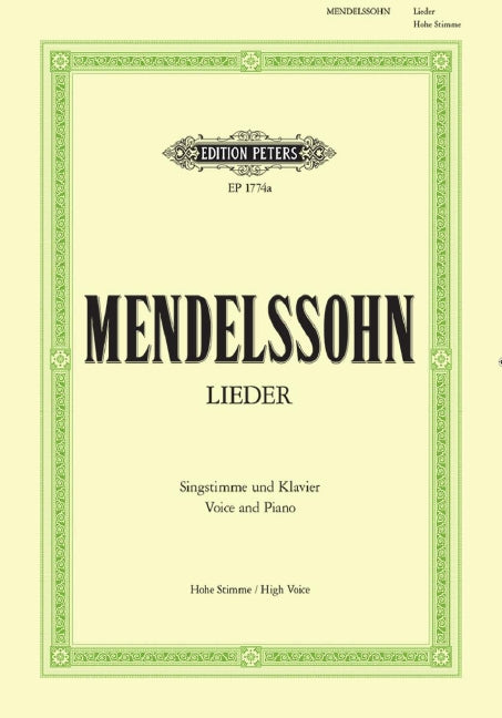 Lieder = Complete Songs (High voice and piano)