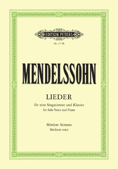 Lieder = Complete Songs (Medium voice and piano)