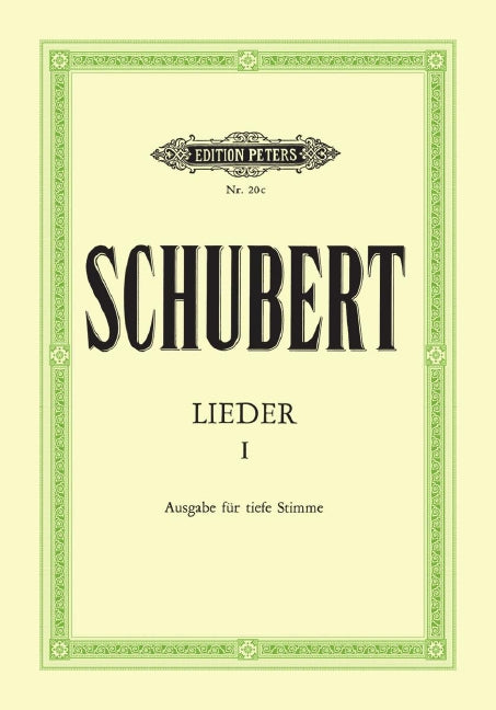 Lieder = Songs Vol. 1: 92 Songs (Very low voice and piano)