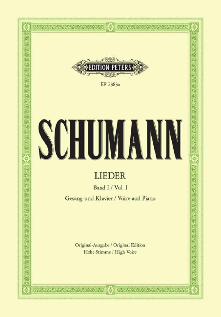 Lieder = Complete Songs Vol. 1: 77 Songs (High voice and piano)