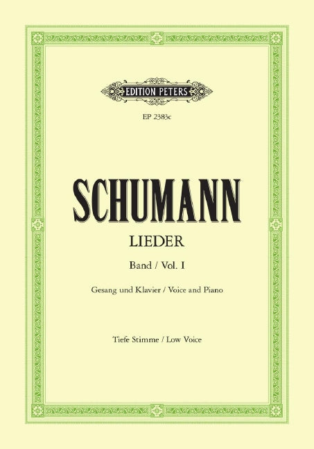 Lieder = Complete Songs Vol. 1: 77 Songs (Low voice and piano)