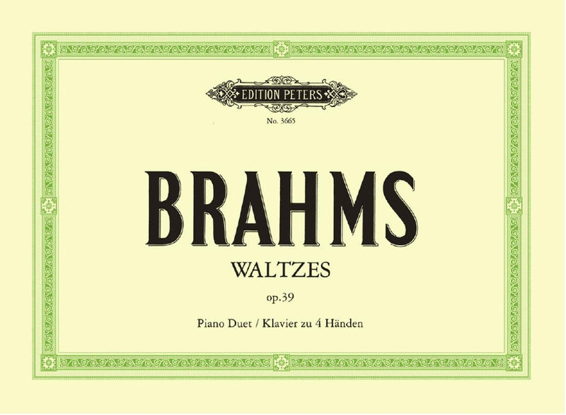 Waltzes Op. 39 for Piano Duet