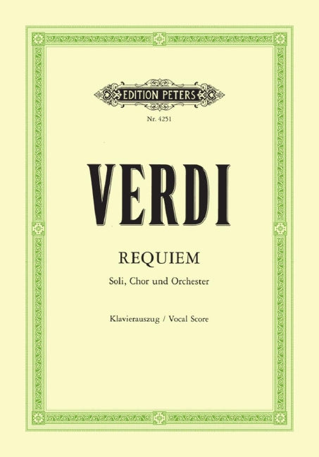 Requiem (1874) (Vocal Score)