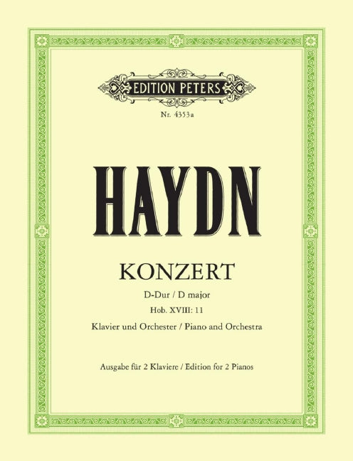 Piano Concerto in D Hob. XVIII:11 (Edition for 2 pianos)
