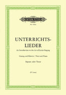 Unterrichtslieder = Album of 60 Lieder from Bach to Reger (High voice (soprano or tenor) and piano)