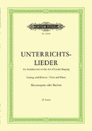 Unterrichtslieder = Album of 60 Lieder from Bach to Reger (Medium voice (mezzo-soprano or baritone) and piano)