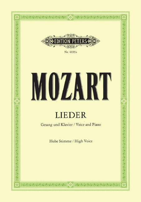 Ausgewählte Lieder = Selected Songs and Arias for Voice and Piano (High Voice)